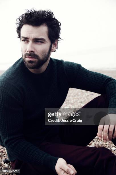 Actor Aidan Turner is photographed for Article magazine on August 7, 2013 in Romney Marsh, England.