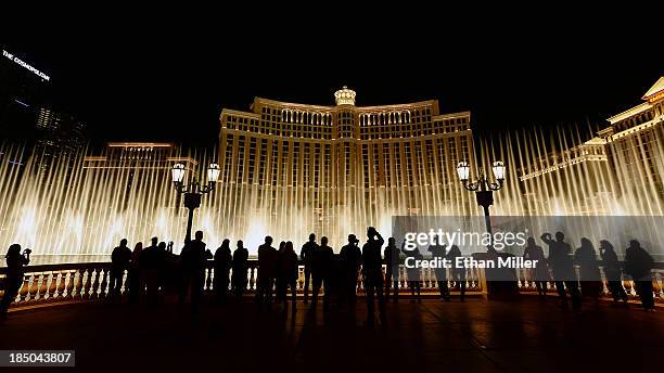General exterior view of The Fountains of Bellagio on October 16, 2013 in Las Vegas, Nevada.