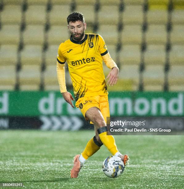 Livingston's Jamie Brandon in action during a cinch Premiership match between Livingston and Hibernian at the Tony Macaroni Arena, on December 09 in...