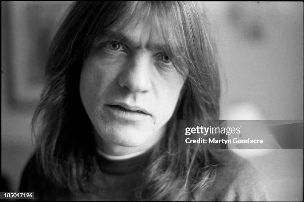 Malcolm Young of AC/DC, portrait, Germany, 1995.