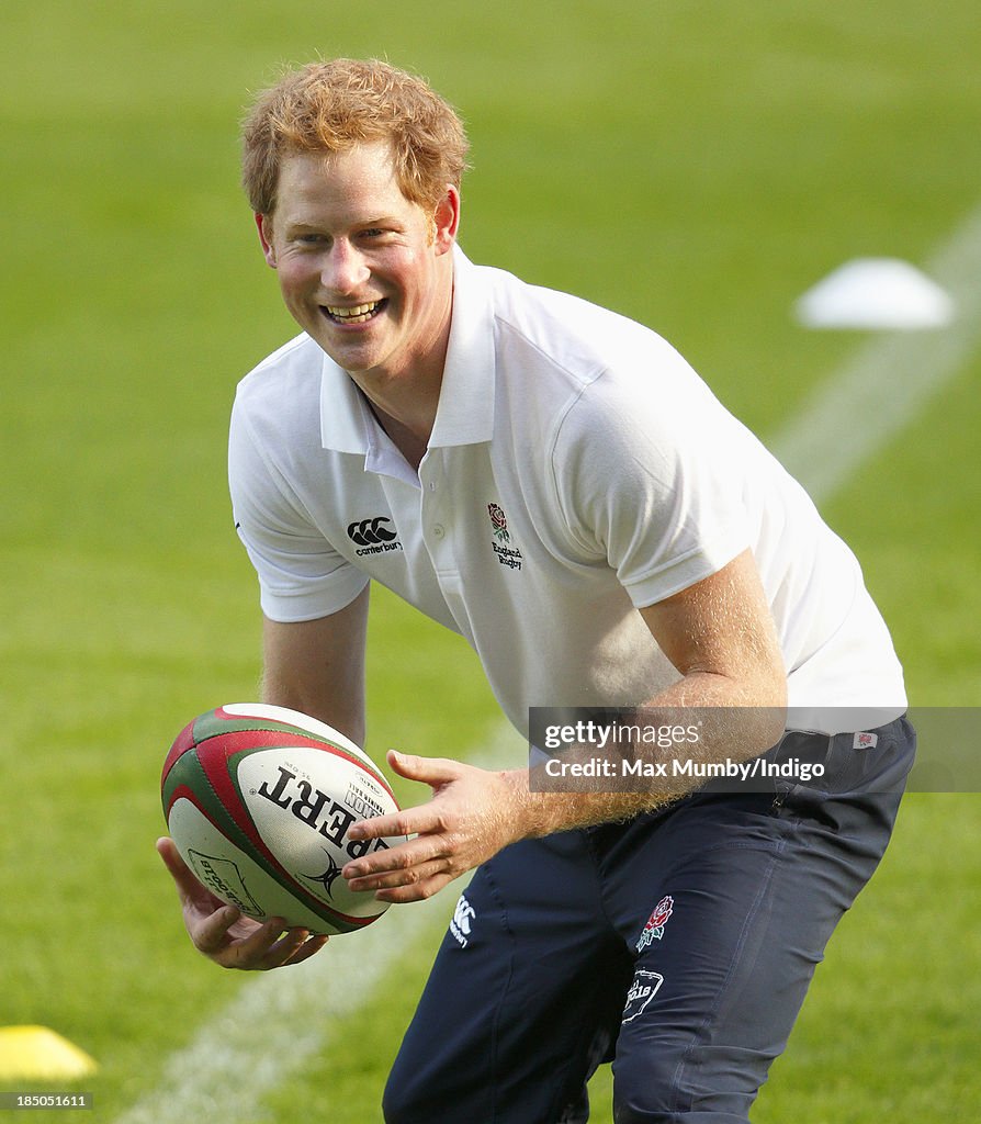 Prince Harry Attends RFU All School Programme Coaching Event