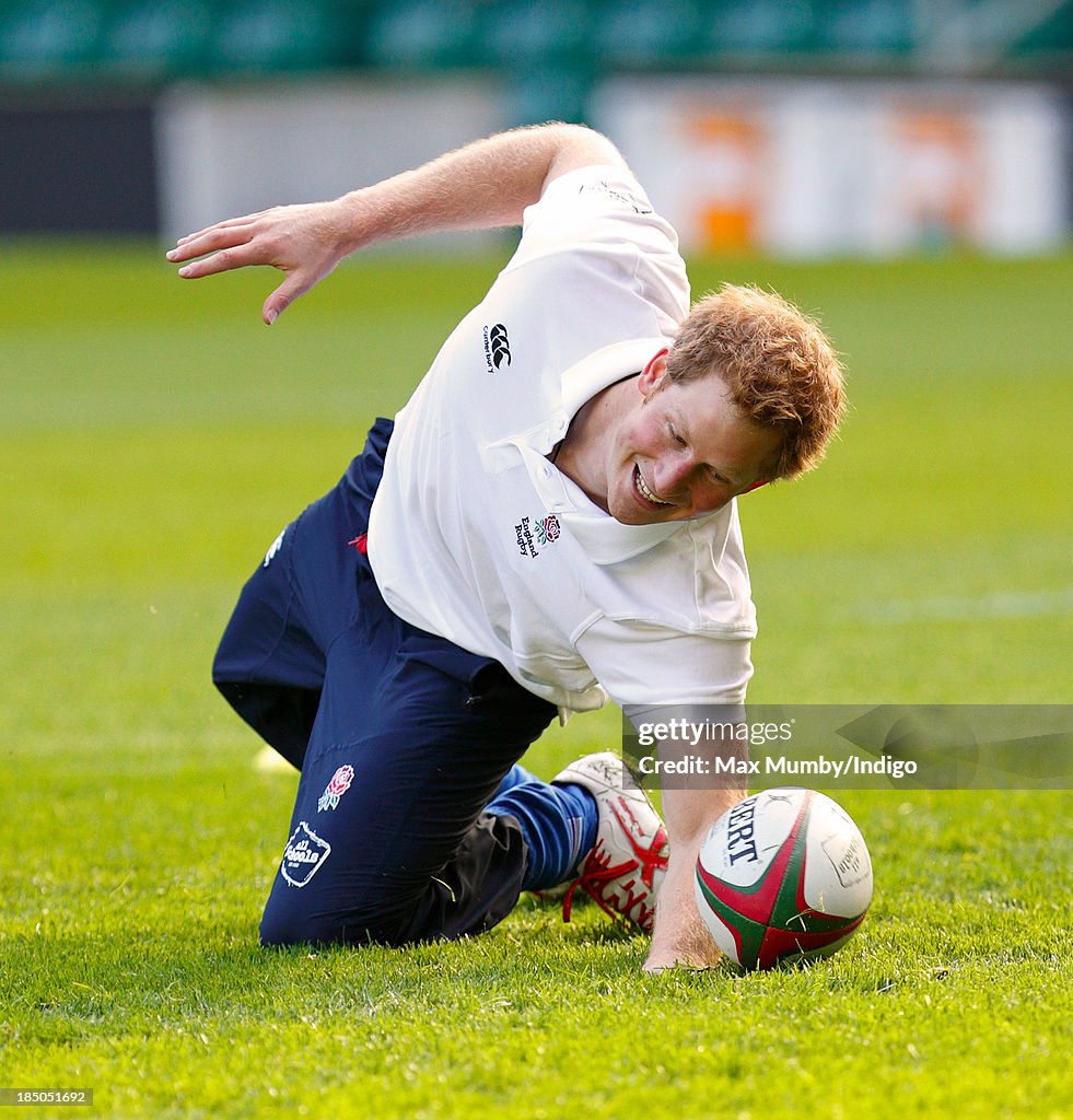 Prince Harry Attends RFU All School Programme Coaching Event