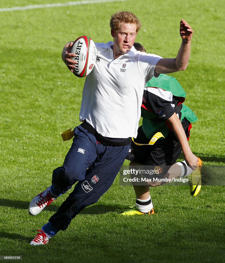 Prince Harry Attends RFU All School Programme Coaching Event