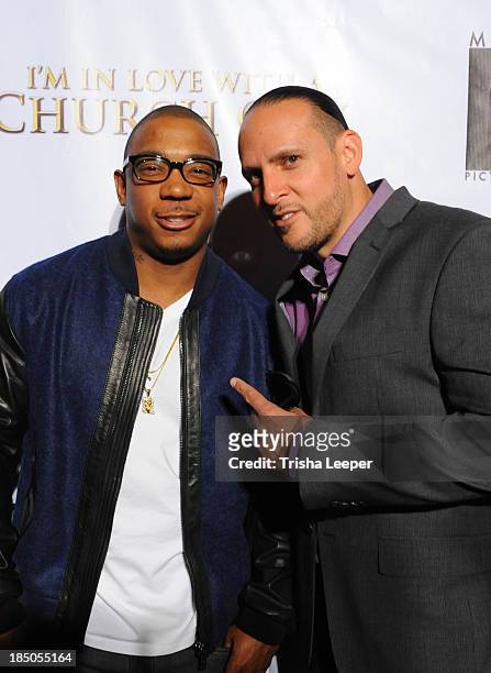 Ja Rule and T-Bone attend the "I'm In Love With A Church Girl" premiere at California Theatre on October 15, 2013 in San Jose, California.