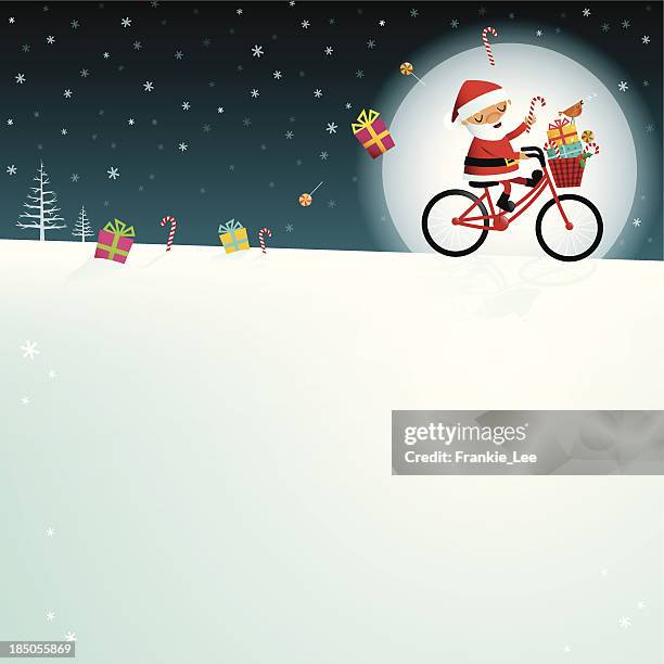 santa by moonlight! - robin stock illustrations