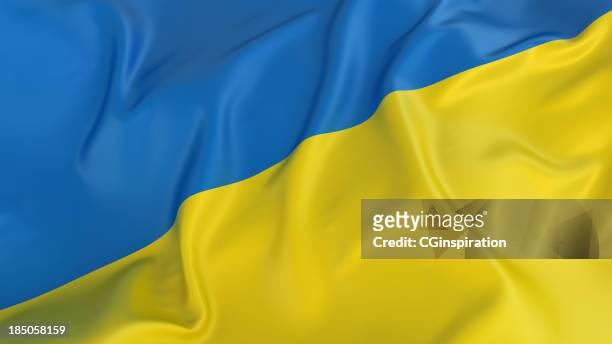 ukraine flag - ukraine stockfoto's en -beelden