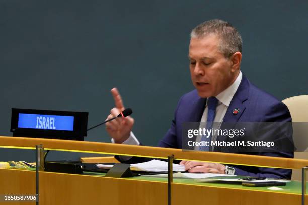 Israel Representative Gilad Erdan Photos and Premium High Res Pictures - Getty Images