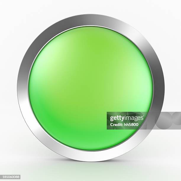 green button icon - chrom stock pictures, royalty-free photos & images