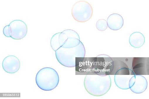 Floating soap bubbles Floating soap bubbles