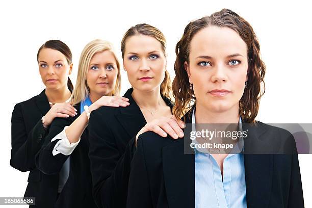 serious businesswomen - stereotype stockfoto's en -beelden