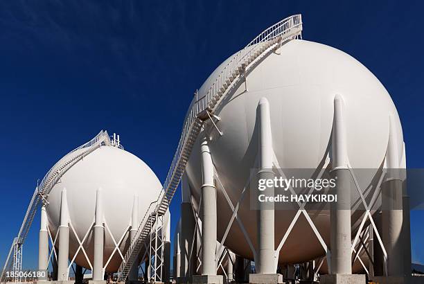 fuel storage tanks - storage tank stock pictures, royalty-free photos & images
