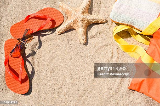 equipment for beach - beach towel stock pictures, royalty-free photos & images