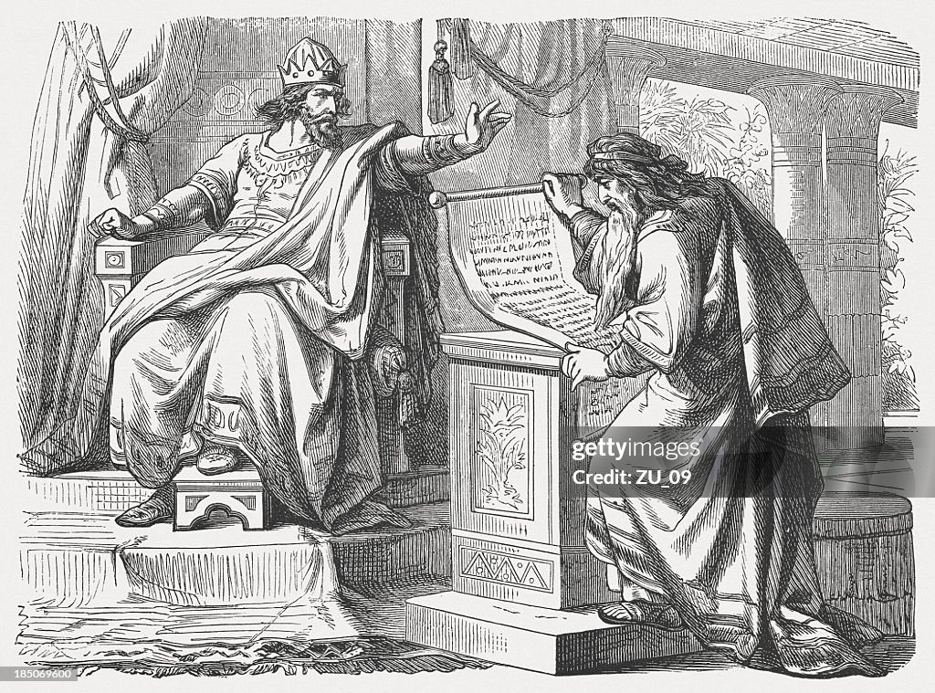Shaphan before Josiah (2 Chronicles 34, 18-19)