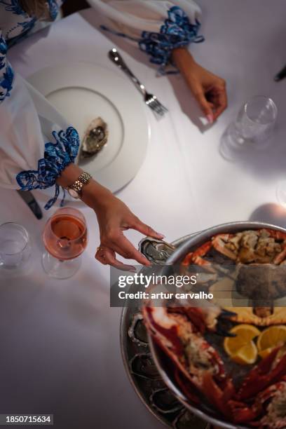 portuguese seafood platter - seafood platter stock pictures, royalty-free photos & images