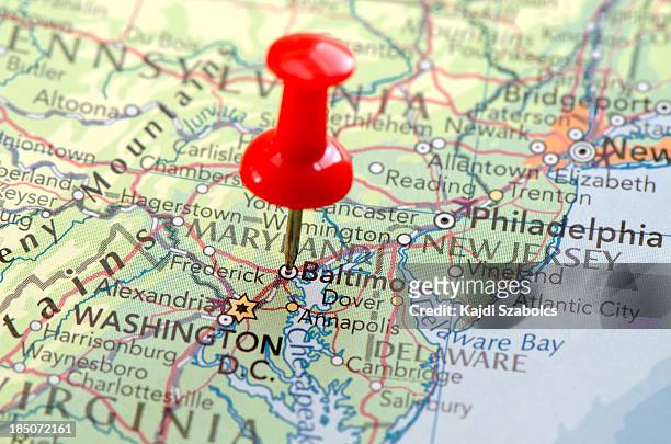 baltimore city map - baltimore maryland stock pictures, royalty-free photos & images