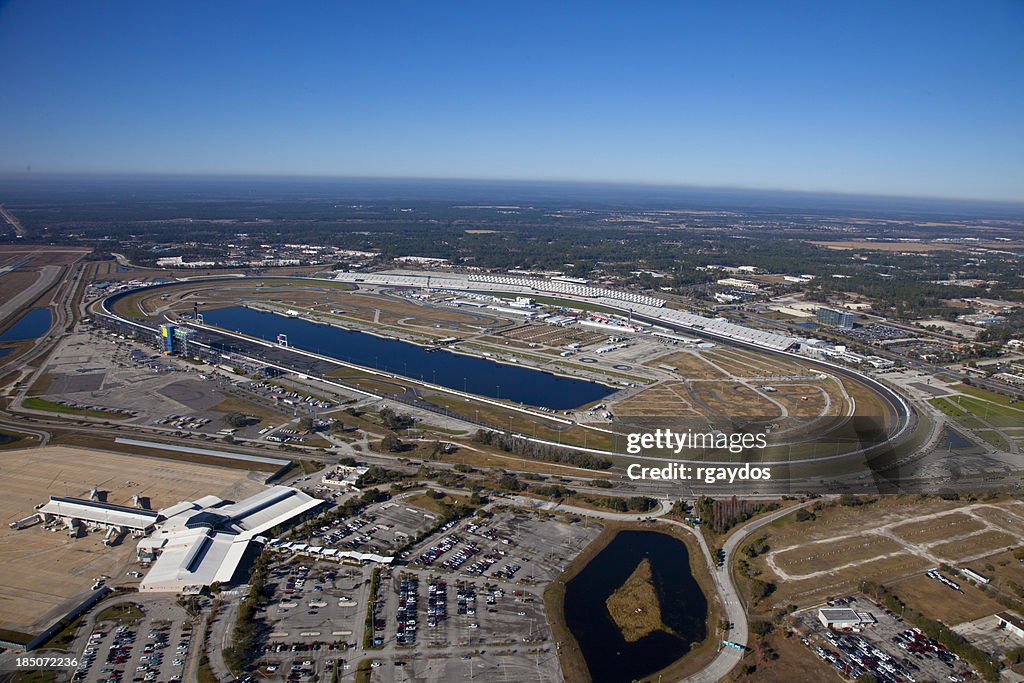 Aerial View of Daytona Speedway, Florida