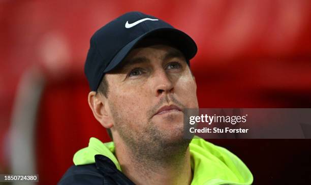 Sunderland interim manager Mike Dodds looks o during the Sky Bet Championship match between Sunderland and Leeds United at Stadium of Light on...