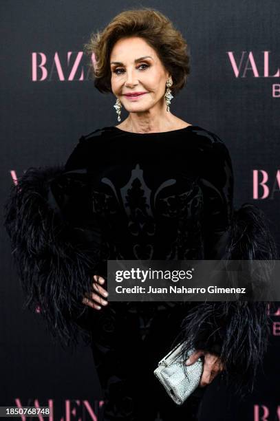 Naty Abascal attends Harper's Bazaar and Valentino Beauty celebrate "Born In Roma" at Palacete de Carlos María de Castro on December 12, 2023 in...