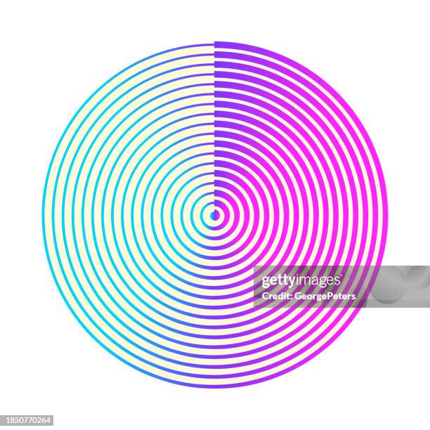 concentric circles abstract background - sonar stock illustrations