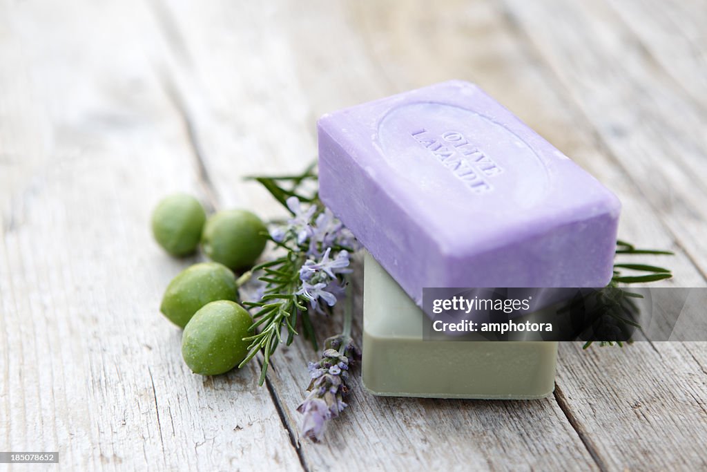 Soaps with herbs