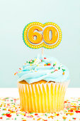 60th Birthday Cupcake