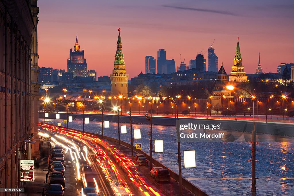 Der Stadt Moskau im winter