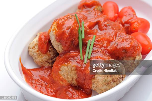 meatball - tomato sauce stock pictures, royalty-free photos & images