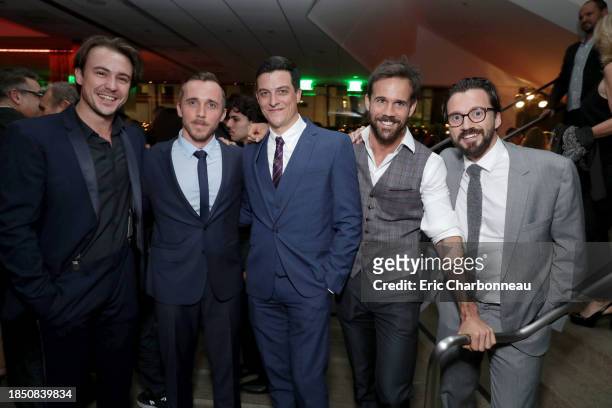 Ben O'Toole, Benedict Hardie, James Mackay, Luke Pegler and Richard Pyros seen at Summit Entertainment, a Lionsgate Company, Los Angeles Special...