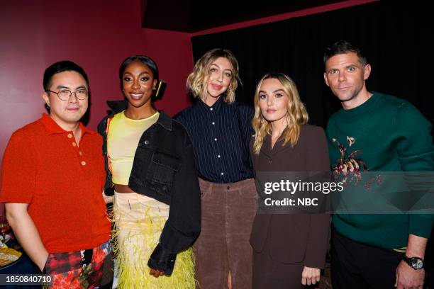 Nom Comm Event" -- Pictured: Bowen Yang, Ego Nwodim, Heidi Gardner, Chloe Fineman, Mikey Day --