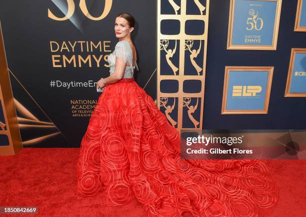 Melissa Claire Egan at the 50th Annual Daytime Emmy Awards held at the Westin Bonaventure Hotel on December 15, 2023 in Los Angeles, California.