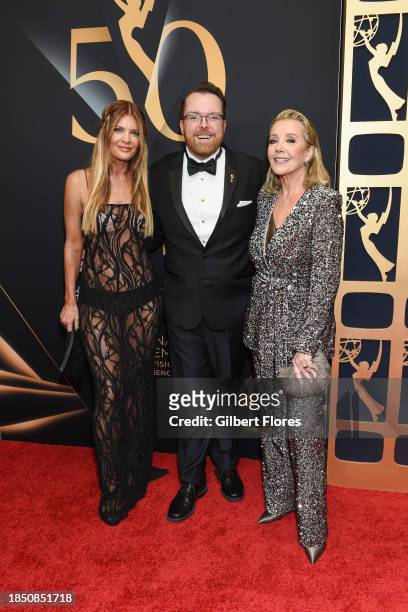 Michelle Stafford, Adam Sharp and Melody Thomas Scott at the 50th Annual Daytime Emmy Awards held at the Westin Bonaventure Hotel on December 15,...