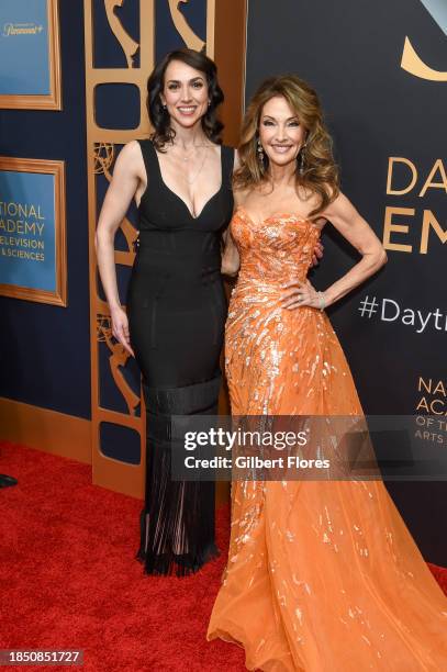 Eden Riegel and Susan Lucci at the 50th Annual Daytime Emmy Awards held at the Westin Bonaventure Hotel on December 15, 2023 in Los Angeles,...