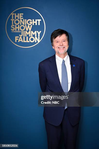 Episode 1892 -- Pictured: Filmmaker Ken Burns poses backstage on Friday, December 15, 2023 --