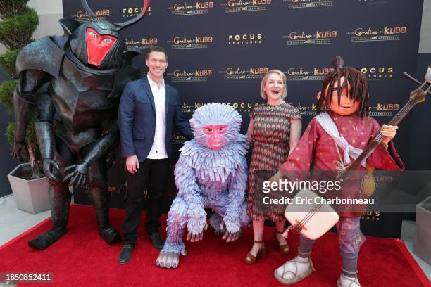 President & CEO/Director/Producer Travis Knight and LAIKA Head of Production/Producer Arianne Sutner seen at Focus Features and LAIKA Grand Opening...