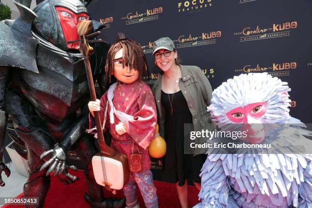 Mayim Bialik seen at Focus Features and LAIKA Grand Opening of "From Coraline to Kubo: A Magical LAIKA Experience" at The Globe Theatre on Friday,...