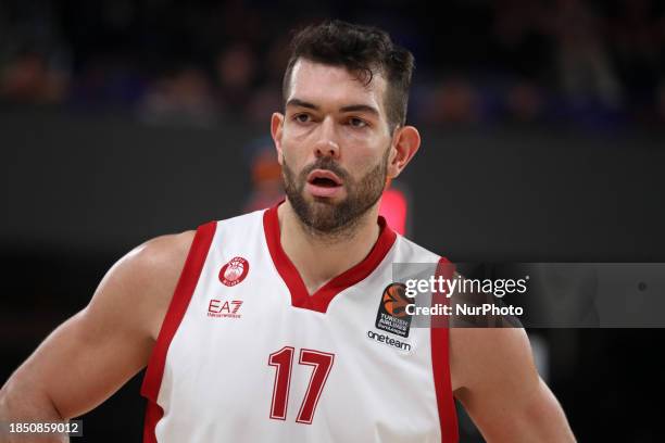 Giampaolo Ricci is playing in the match between FC Barcelona and EA7 Emporio Armani Milan for week 14 of the Turkish Airlines Euroleague at the Palau...