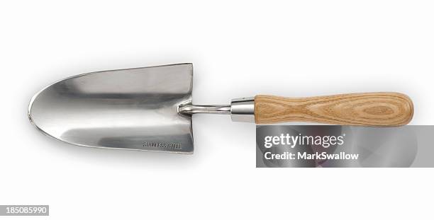 garden trowel - gardening equipment stock pictures, royalty-free photos & images