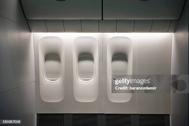 aircraft window - vehicle interior bildbanksfoton och bilder