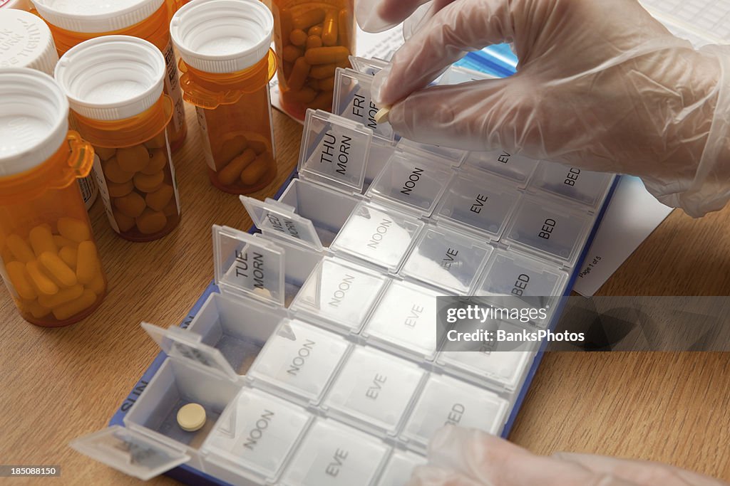 看護師準備週間ピルオーガナイザー