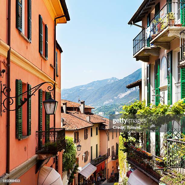 italian village - bellagio stockfoto's en -beelden