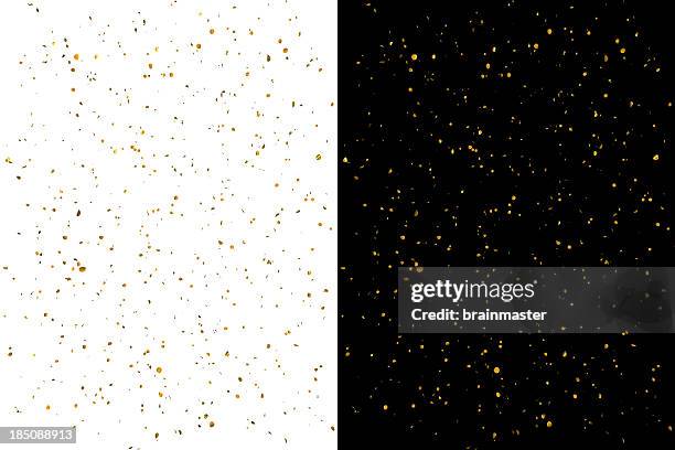 ゴールドのコンフェティお祝い - confetti gold ストックフォトと画像