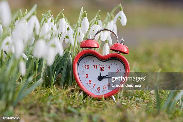sincera la primavera - daylight saving time foto e immagini stock