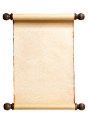 Blank Scroll Isolated on White.