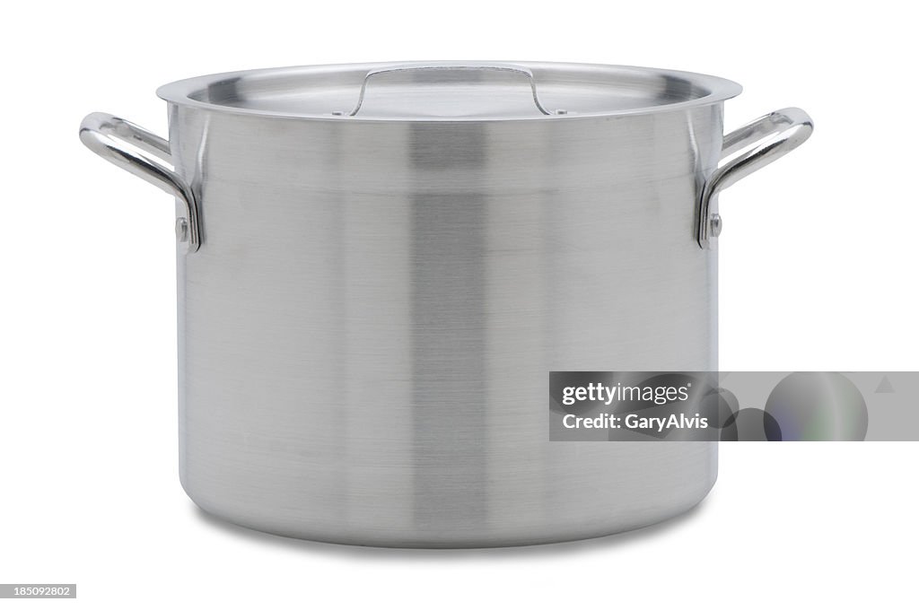 Soup pot with clipping path