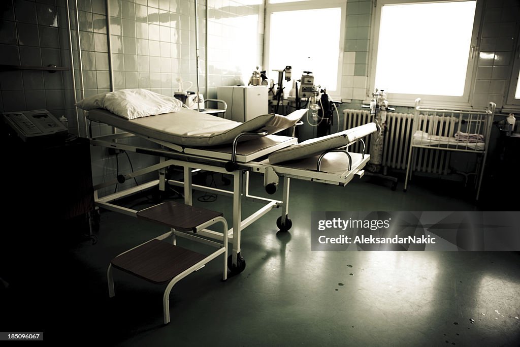 Dunkle hospital Zimmer