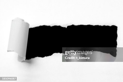 Papier déchiré trou Papier déchiré trou