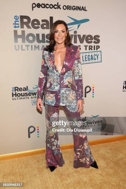 Luann de Lesseps attends "The Real Housewives Ultimate Girls Trip: RHONY Legacy" premiere party at GH on the Park on December 12, 2023 in New York...