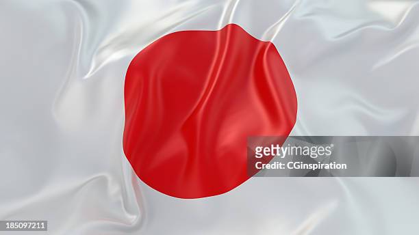 japanische flagge - japanische flagge stock-fotos und bilder
