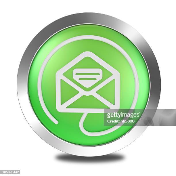 icône du bouton courrier - bouton web photos et images de collection