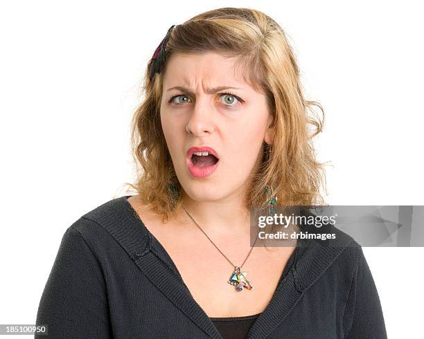 shocked young woman - staring stock pictures, royalty-free photos & images